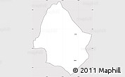 Silver Style Simple Map of Mugamba, cropped outside