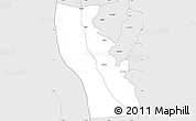 Silver Style Simple Map of Rumonge