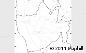 Blank Simple Map of Bururi, no labels