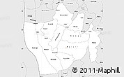 Silver Style Simple Map of Bururi