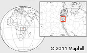Blank Location Map of Vyanda, highlighted parent region
