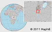 Gray Location Map of Vyanda, highlighted parent region
