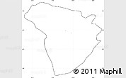 Blank Simple Map of Vyanda, cropped outside, no labels
