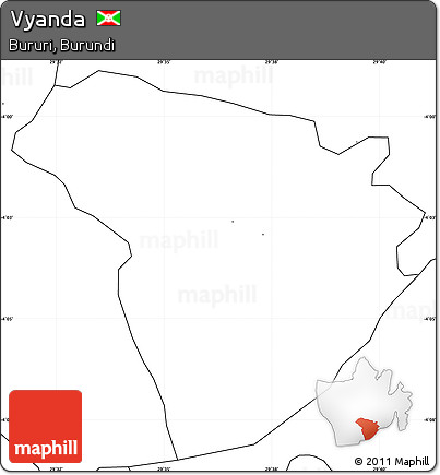Blank Simple Map of Vyanda, no labels