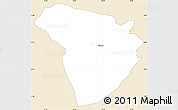 Classic Style Simple Map of Vyanda, single color outside