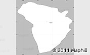Gray Simple Map of Vyanda, single color outside