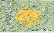 Savanna Style 3D Map of Cankuzo