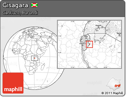 Blank Location Map of Gisagara