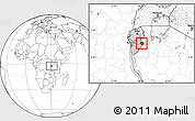 Blank Location Map of Cankuzo, highlighted country