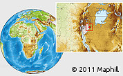 Physical Location Map of Cankuzo, highlighted country