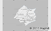 Gray Map of Cankuzo, single color outside