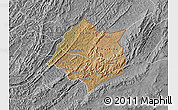 Satellite Map of Cankuzo, desaturated