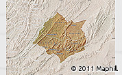 Satellite Map of Cankuzo, lighten