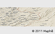 Shaded Relief Panoramic Map of Cankuzo