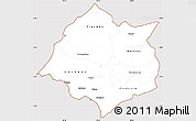 Classic Style Simple Map of Cankuzo, cropped outside