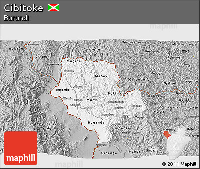 Gray 3D Map of Cibitoke