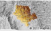 Physical 3D Map of Cibitoke, lighten, desaturated