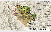 Satellite 3D Map of Cibitoke, shaded relief outside