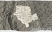Shaded Relief 3D Map of Cibitoke, darken