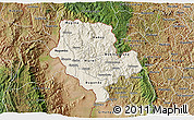 Shaded Relief 3D Map of Cibitoke, satellite outside
