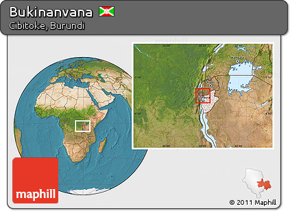 Satellite Location Map of Bukinanvana, highlighted country, highlighted parent region