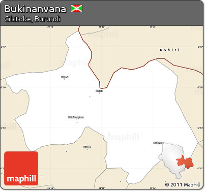 Classic Style Simple Map of Bukinanvana