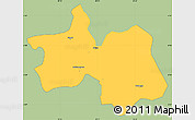 Savanna Style Simple Map of Bukinanvana, single color outside