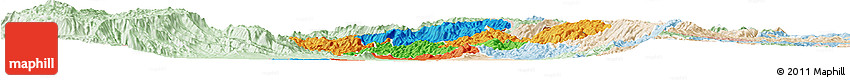 Political Horizon Map of Cibitoke, lighten