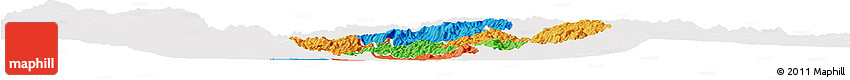 Political Horizon Map of Cibitoke, single color outside