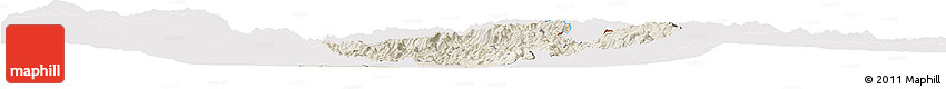 Shaded Relief Horizon Map of Cibitoke, cropped outside