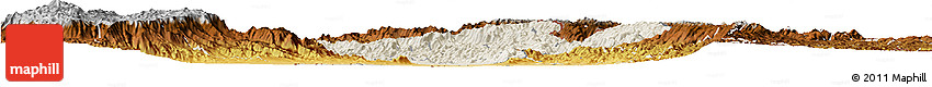 Shaded Relief Horizon Map of Cibitoke, physical outside