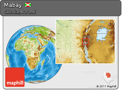Physical Location Map of Mabay, highlighted parent region
