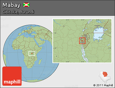 Savanna Style Location Map of Mabay