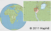 Savanna Style Location Map of Mabay, highlighted country, within the entire country
