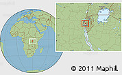 Savanna Style Location Map of Mabay, highlighted parent region, within the entire country