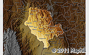 Physical Map of Cibitoke, darken