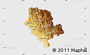 Physical Map of Cibitoke, single color outside