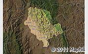 Satellite Map of Cibitoke, darken