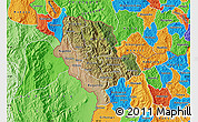 Satellite Map of Cibitoke, political outside