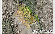 Satellite Map of Cibitoke, semi-desaturated