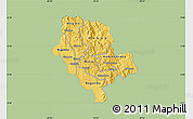 Savanna Style Map of Cibitoke, single color outside