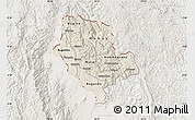 Shaded Relief Map of Cibitoke, lighten