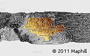 Physical Panoramic Map of Cibitoke, desaturated