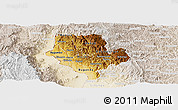Physical Panoramic Map of Cibitoke, lighten