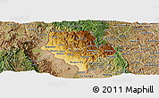 Physical Panoramic Map of Cibitoke, satellite outside