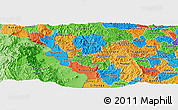 Political Panoramic Map of Cibitoke