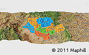 Political Panoramic Map of Cibitoke, satellite outside
