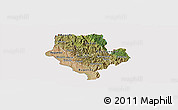 Satellite Panoramic Map of Cibitoke, cropped outside