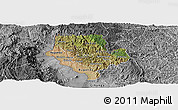 Satellite Panoramic Map of Cibitoke, desaturated