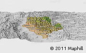 Satellite Panoramic Map of Cibitoke, lighten, desaturated